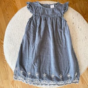 PEYTON & PARKER Chambray Embroidered Dress, Toddler 4T
